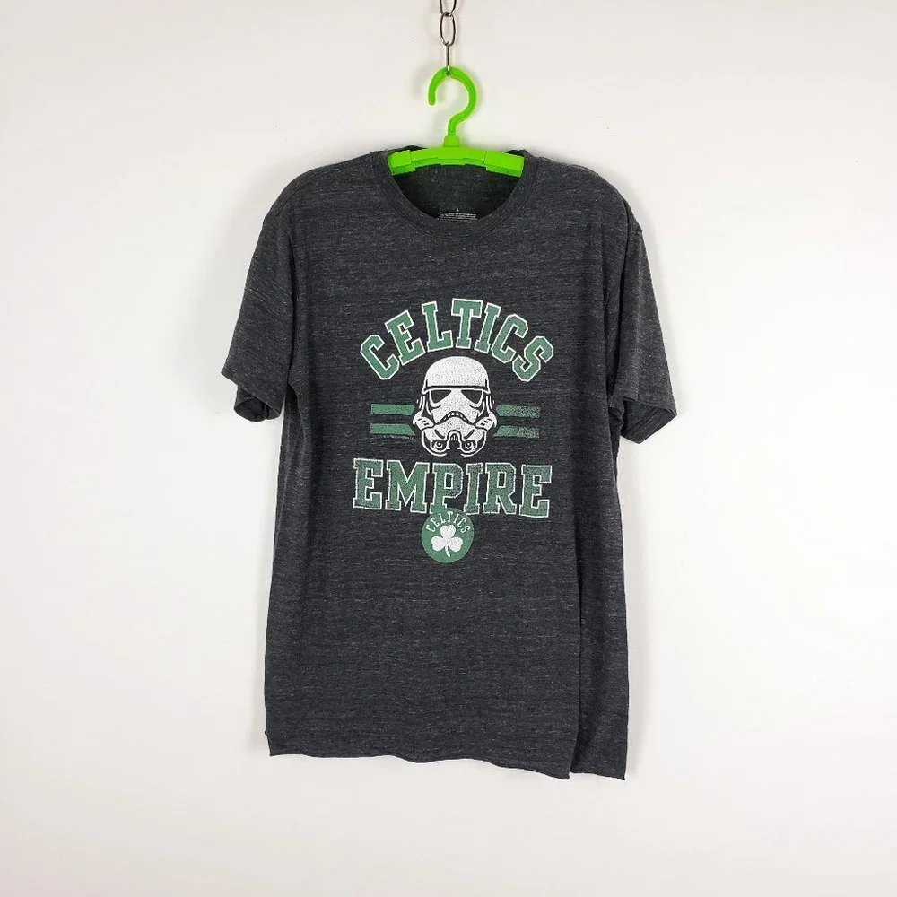 Boston Celtics Men's Gray Tee Shirt Sz L - Picture 1 of 4